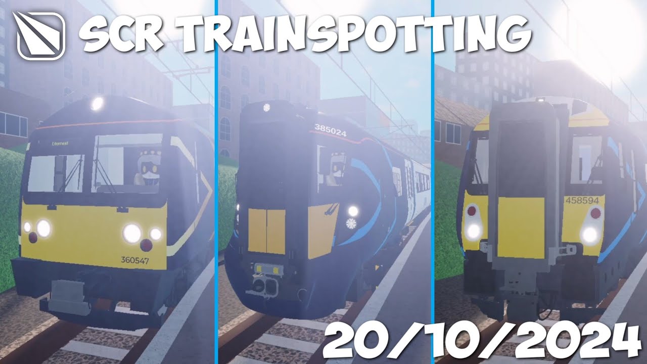 Trains At Leighton West 20/10/2024 - SCR Trainspotting - Roblox Stepford County Railway
