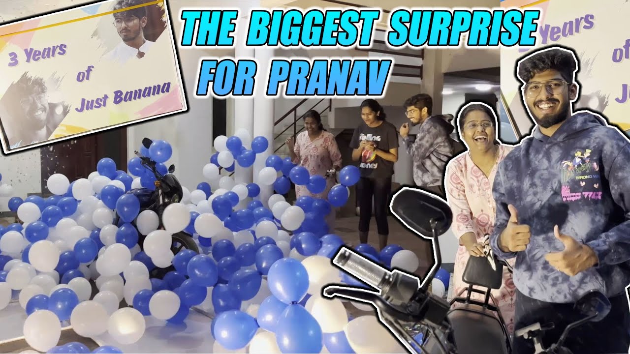 THE BIGGEST SURPRISE FOR PRANAV❤️‍🔥|| @JustBananaPranav @momfluencer || #sneholic