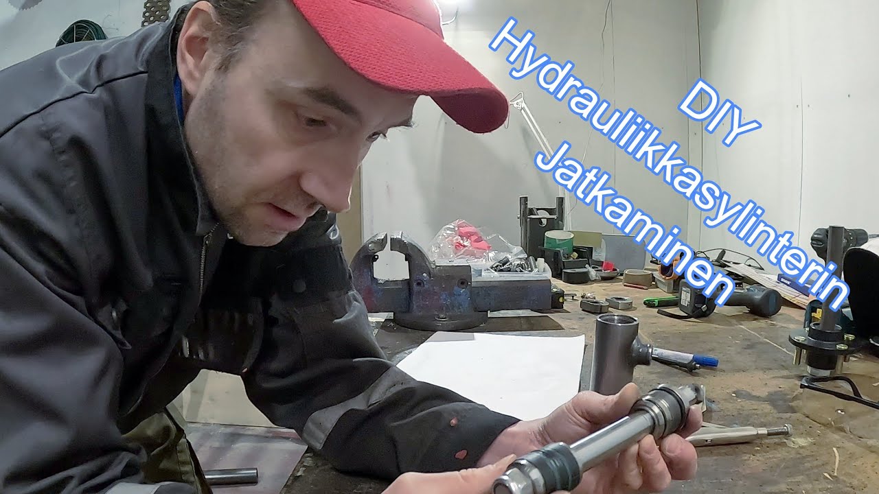 Hydrauliikkasylinterin Jatkaminen DIY meninkin&auml; | sorvaamaan p&auml;&auml;see...
