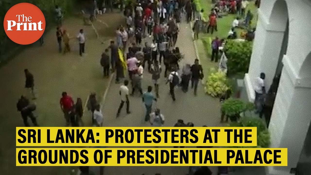 Sri Lanka: Protesters reach the grounds of Presidential Palace in Colombo