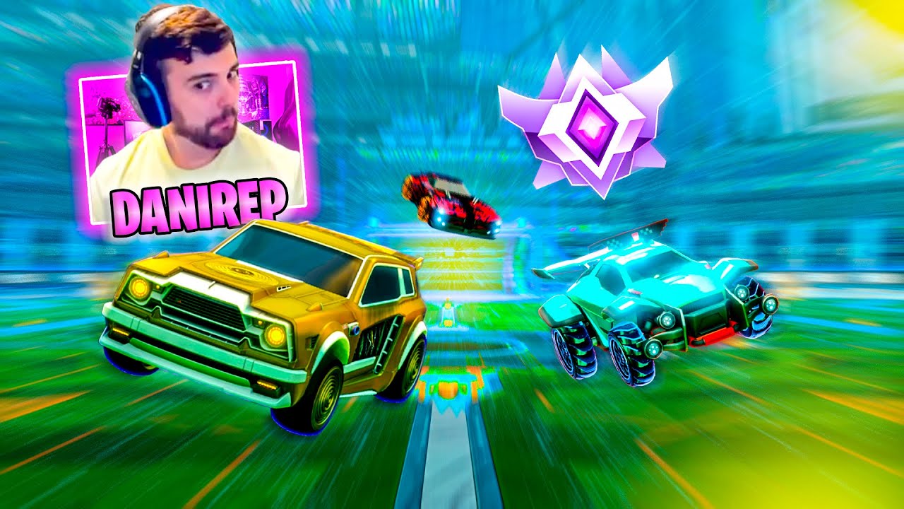 JUEGO CON UN GRAND CHAMPION Y HACEMOS JUGADAS ÉPICAS - Rocket League