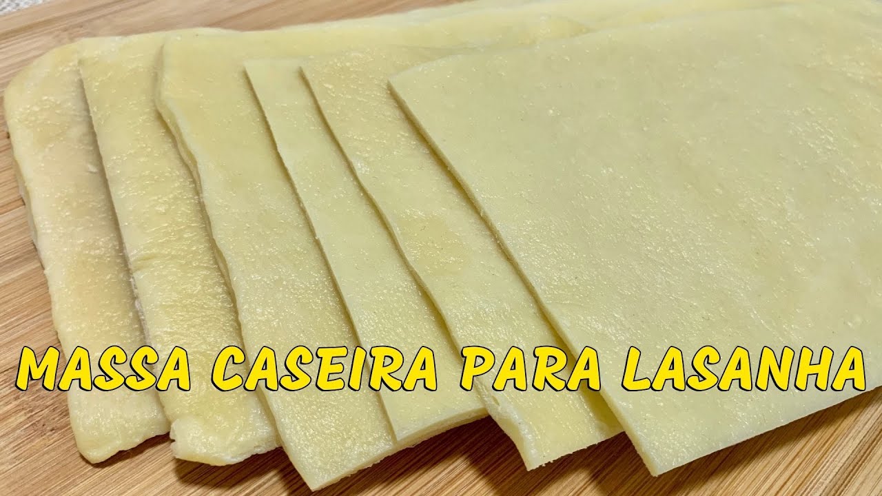 ☑️ COMO FAZER MASSA PARA LASANHA? RECEITA DE MASSA FRESCA CASEIRA #horadogrude