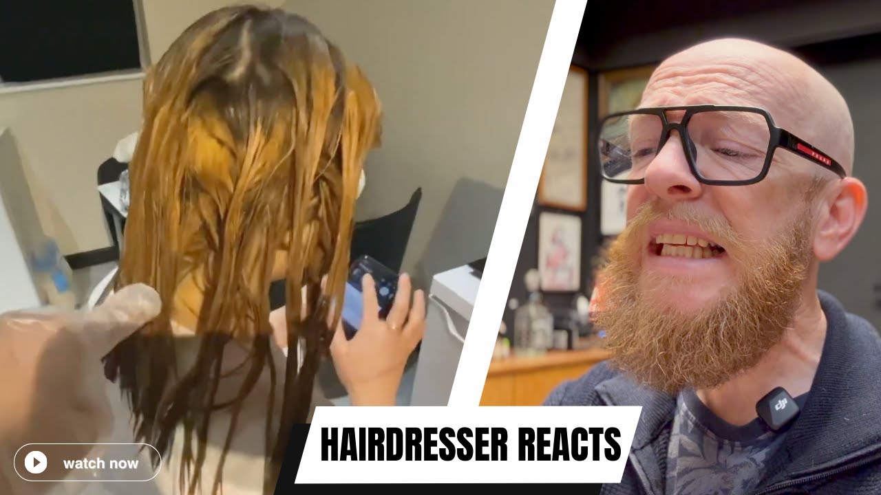 From Black to Blonde&hellip; or ORANGE?! 😱 | Hairdresser Reacts to Bleach Fail