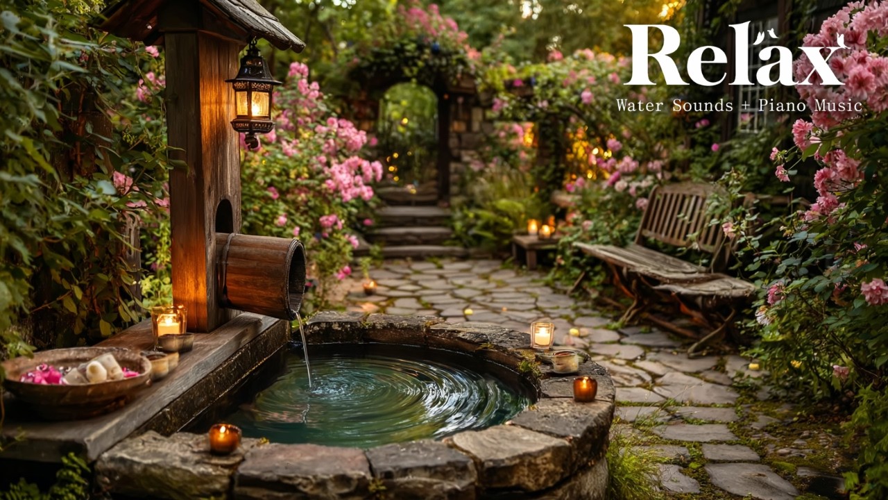 Healing Piano & Nature Water 🌿 Reduce Stress, Relax Mind, Deep Night Sleep Music