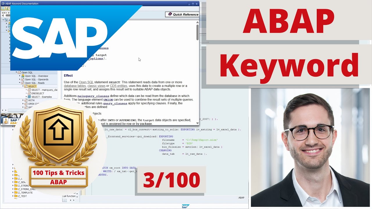 Документация по ключевым словам ABAP | Совет по ABAP №3
