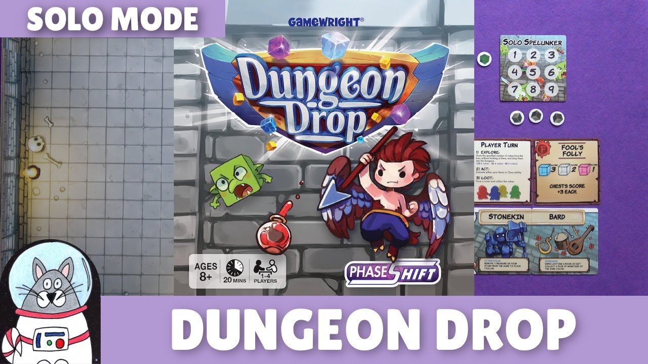 Dungeon Drop | Solo Spelunker Playthrough | slickerdrips