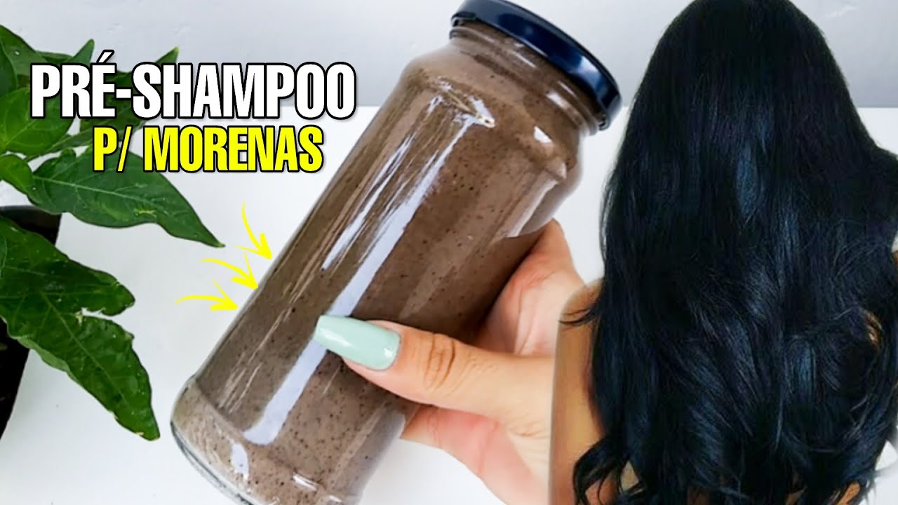 PRÉ SHAMPOO CASEIRO PARA MORENAS - REALÇA A COR DOS FIOS E DAR MUITO BRILHO