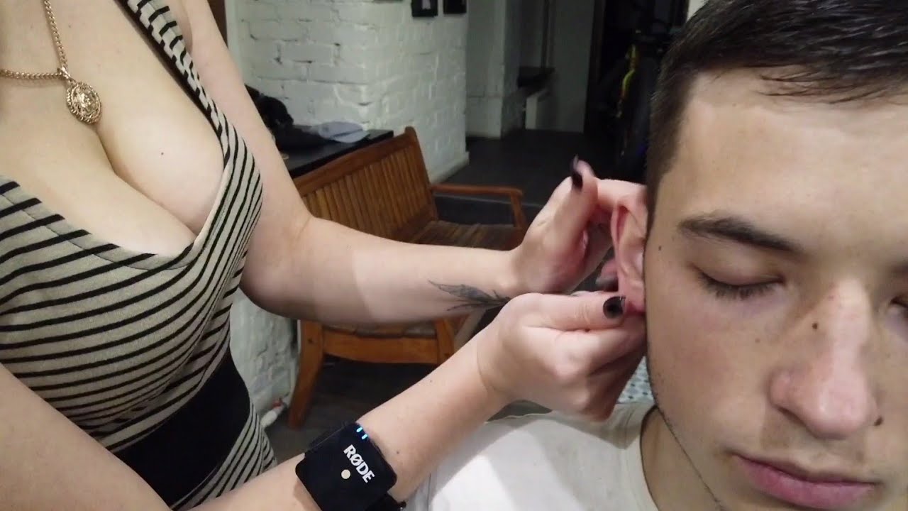 💈UKRANIAN LADY BARBER IRA'S ASMR EAR MASSAGE & BACK SCRATCHING | DEEP RELIEF