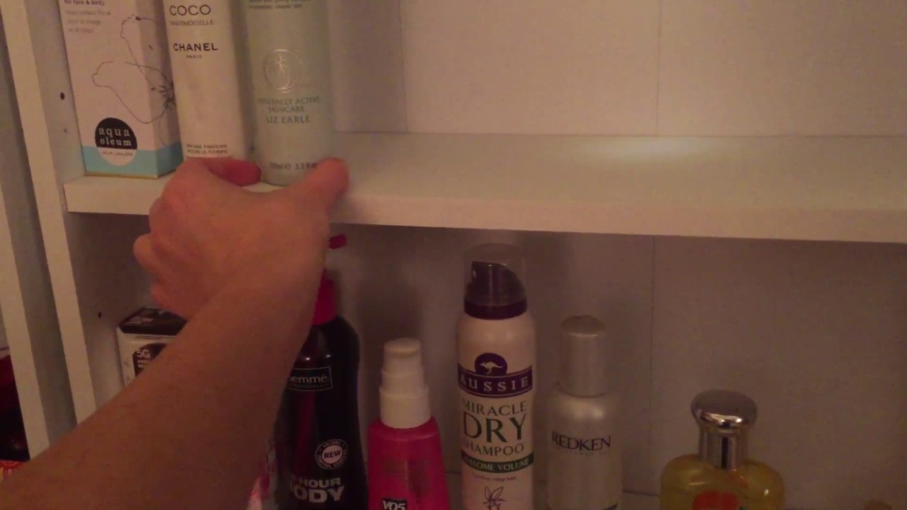 Mini ASMR. Shelving and straightening beauty products..... humming and mumbling