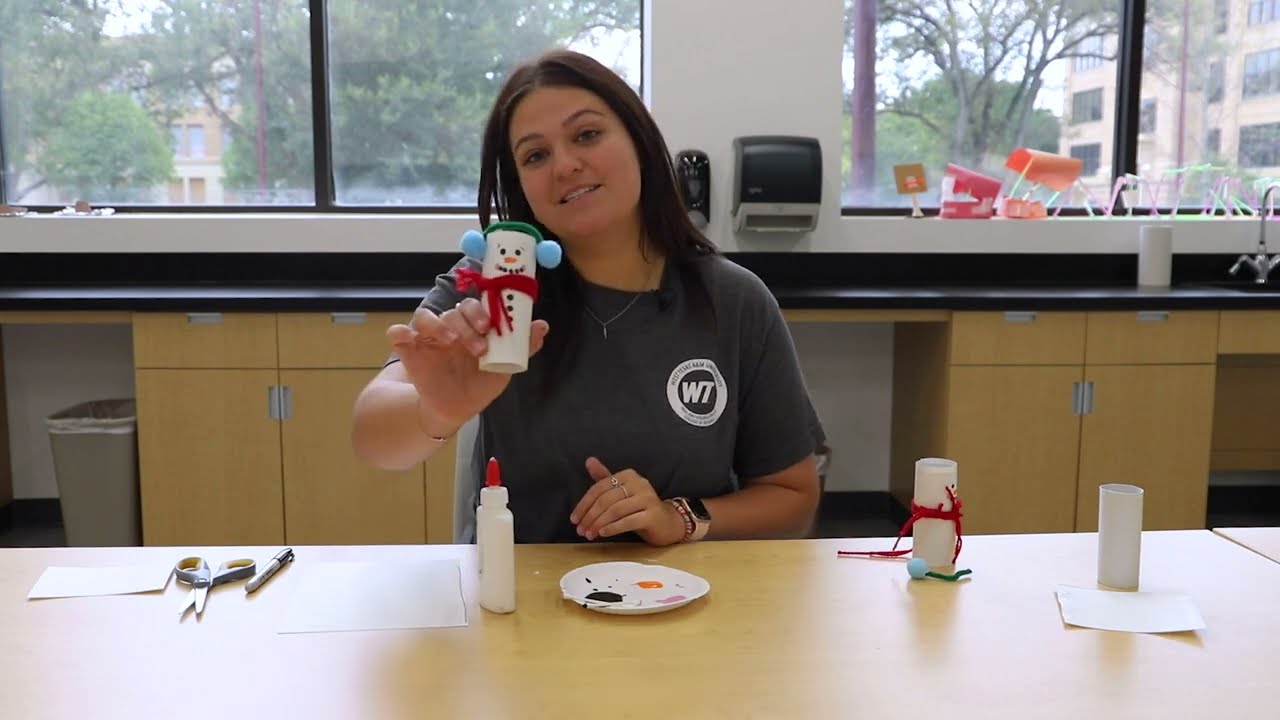 Edu Crafts - Toilet Paper Roll Snowman