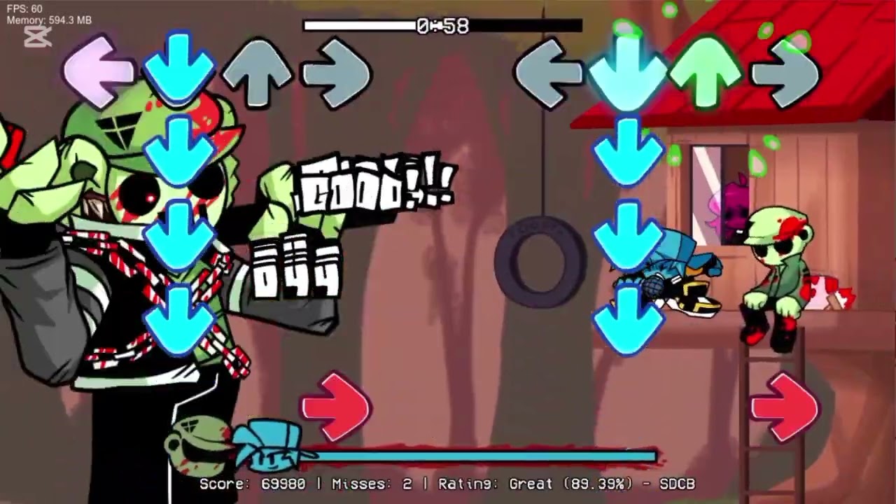 FNF Vs Flippy Flipped Out V1 - Flippy is Huge! And.. Fast! (Part 3)
