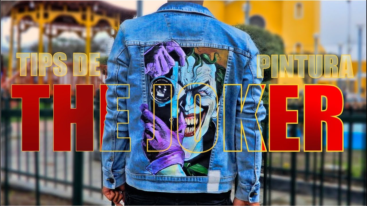 PINTE UNA CHAQUETA DEL JOKER / CUSTOM DENIM JACKET