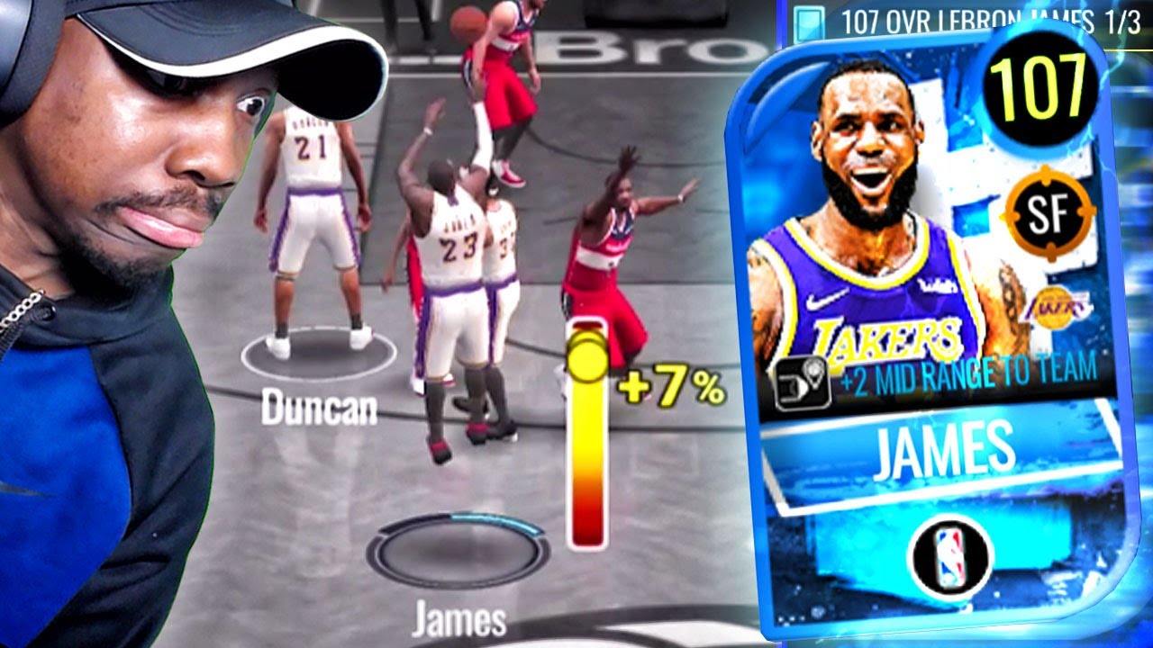 107 OVR LEBRON SHOOTING STEP-BACK 3 POINTERS! NBA Live Mobile 20 Season 4 Pack Opening Ep. 83