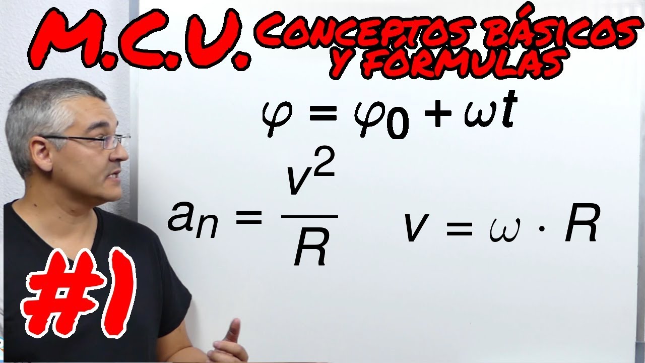 M.C.U. Movimiento circular uniforme. Conceptos básicos  y fórmulas. #1