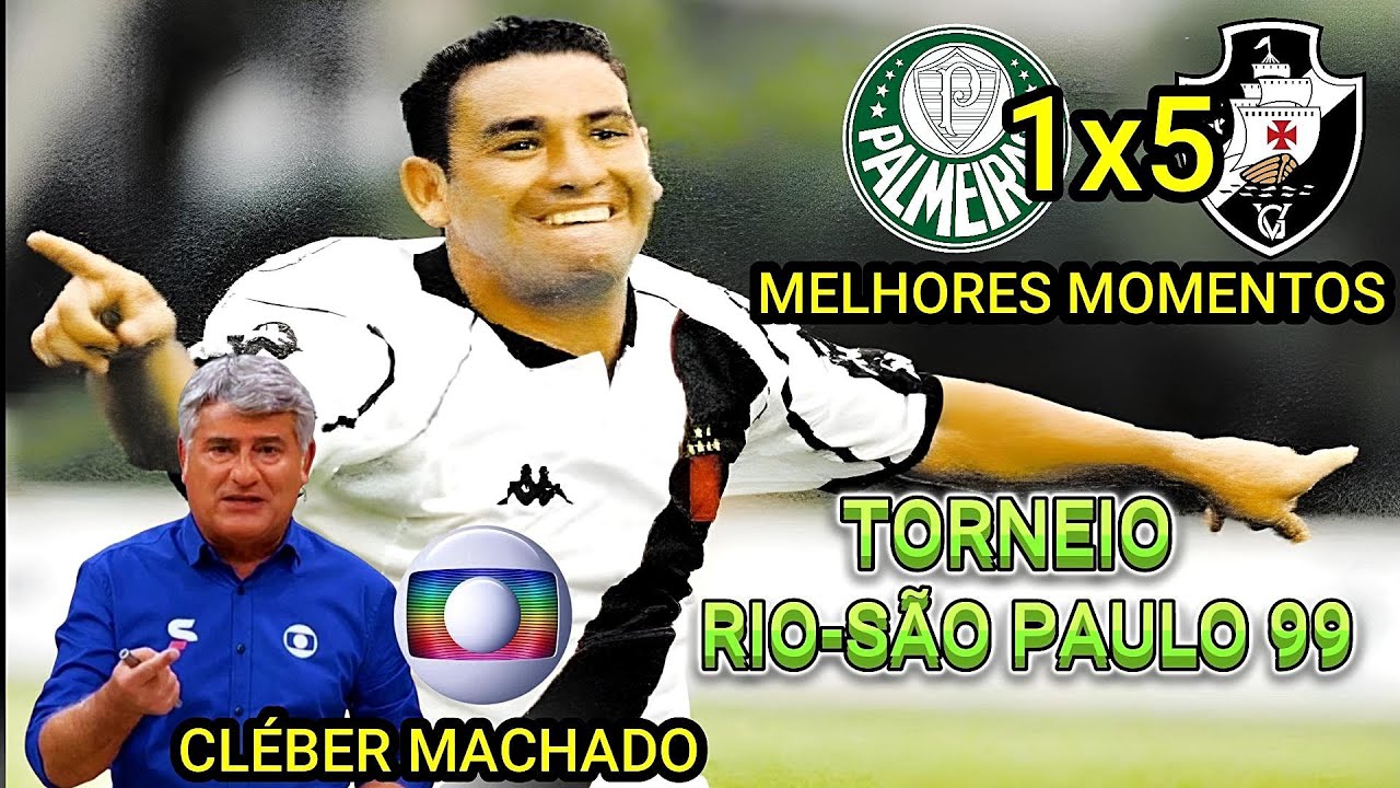 Palmeiras 1 x 5 Vasco Narração CLEBER MACHADO Rio-São Paulo 99