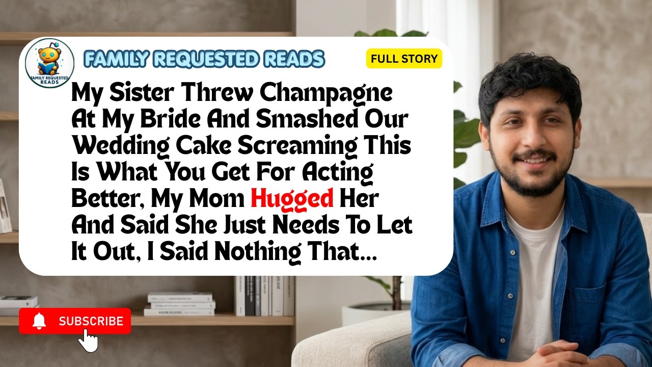 On my wedding day, my sister caused a scene— threw champagne, smashed the cake, and screamed...