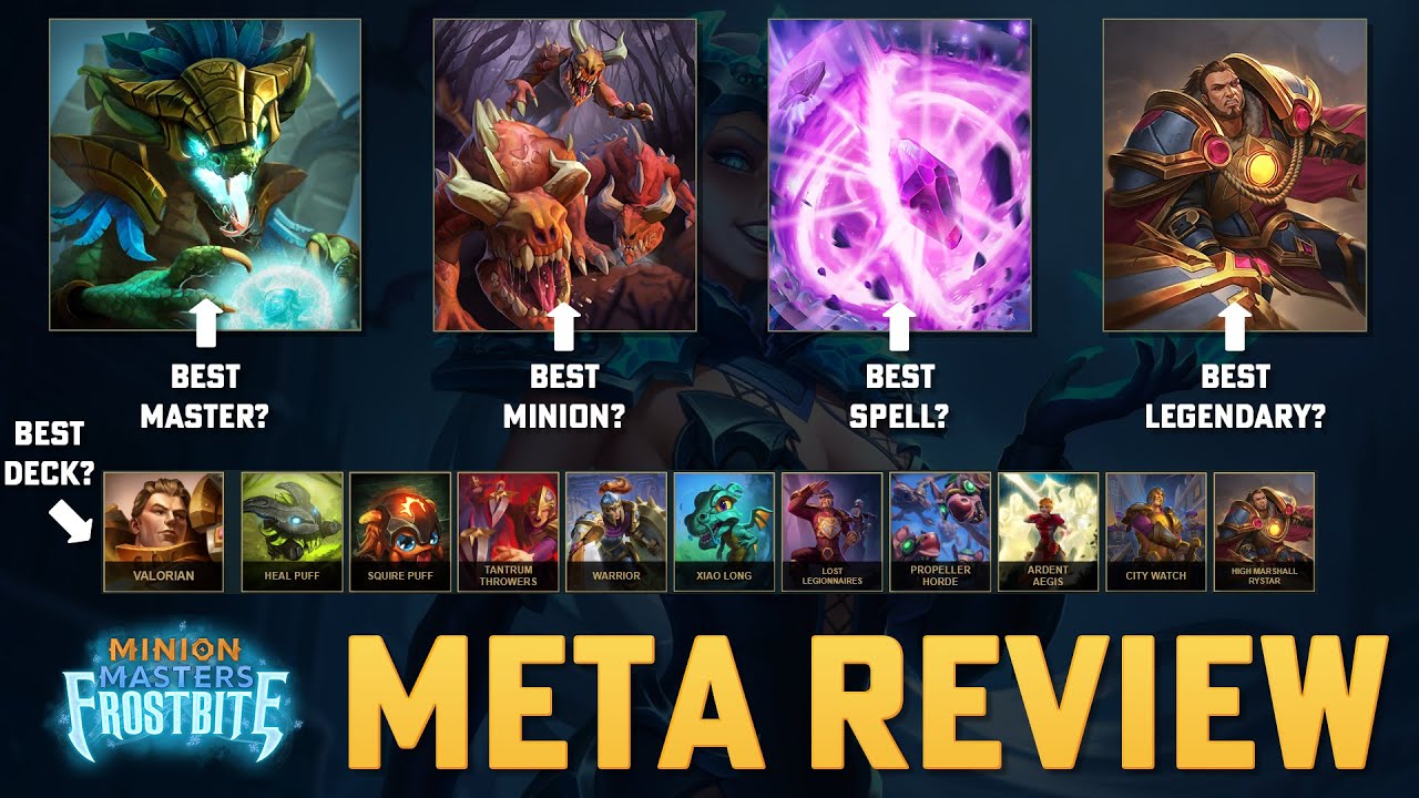 Best Deck? - Best Master? - Best Legendary? - Best Card? - Minion Masters Meta Review - 2.3