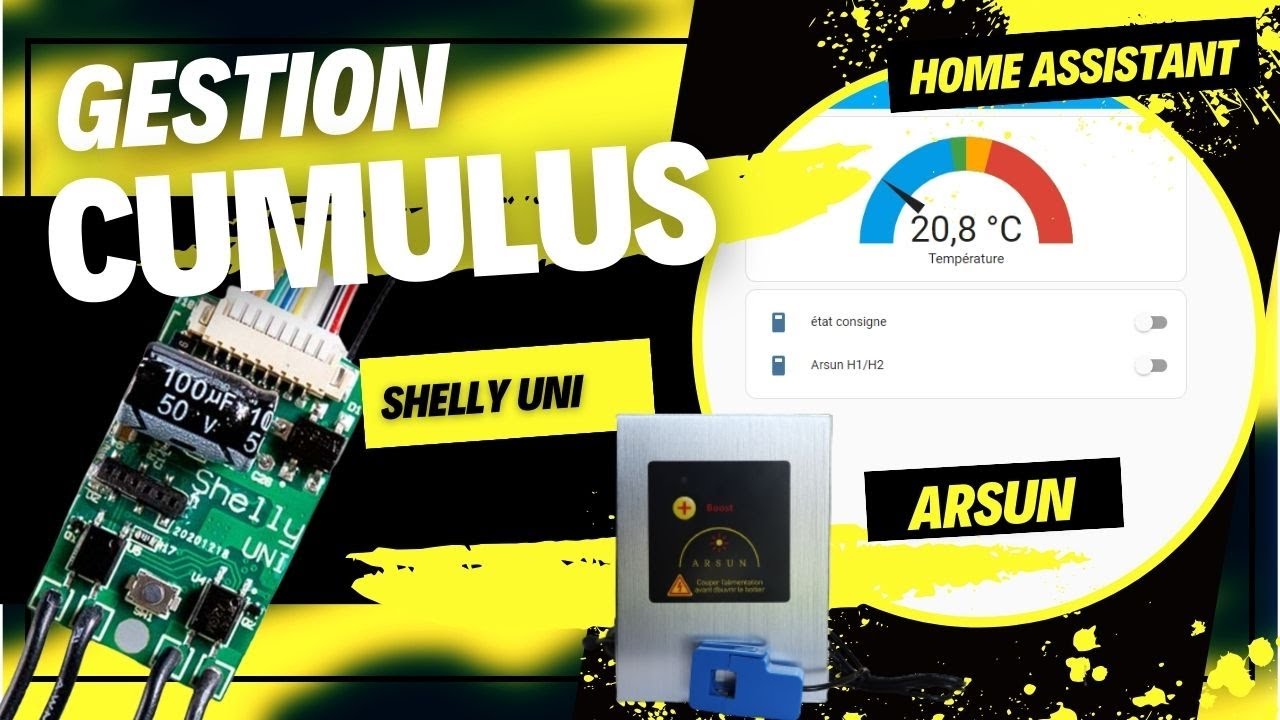 Gestion du cumulus et de l'ARSUN avec un Shelly UNI
