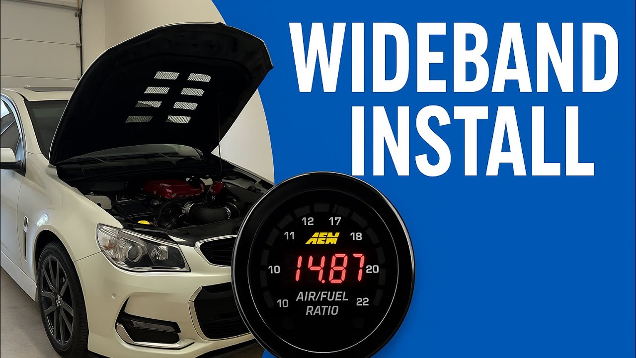 AEM X-Series OBDII Wideband AFR Gauge Kit Install On A Holden Commodore/Chevy SS