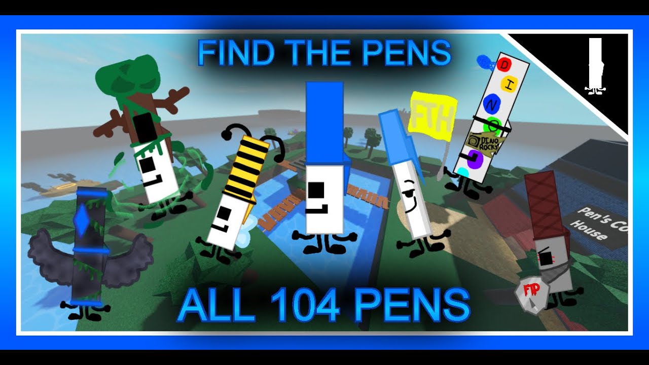 How to get ALL 104 PENS in FIND THE PENS | Roblox