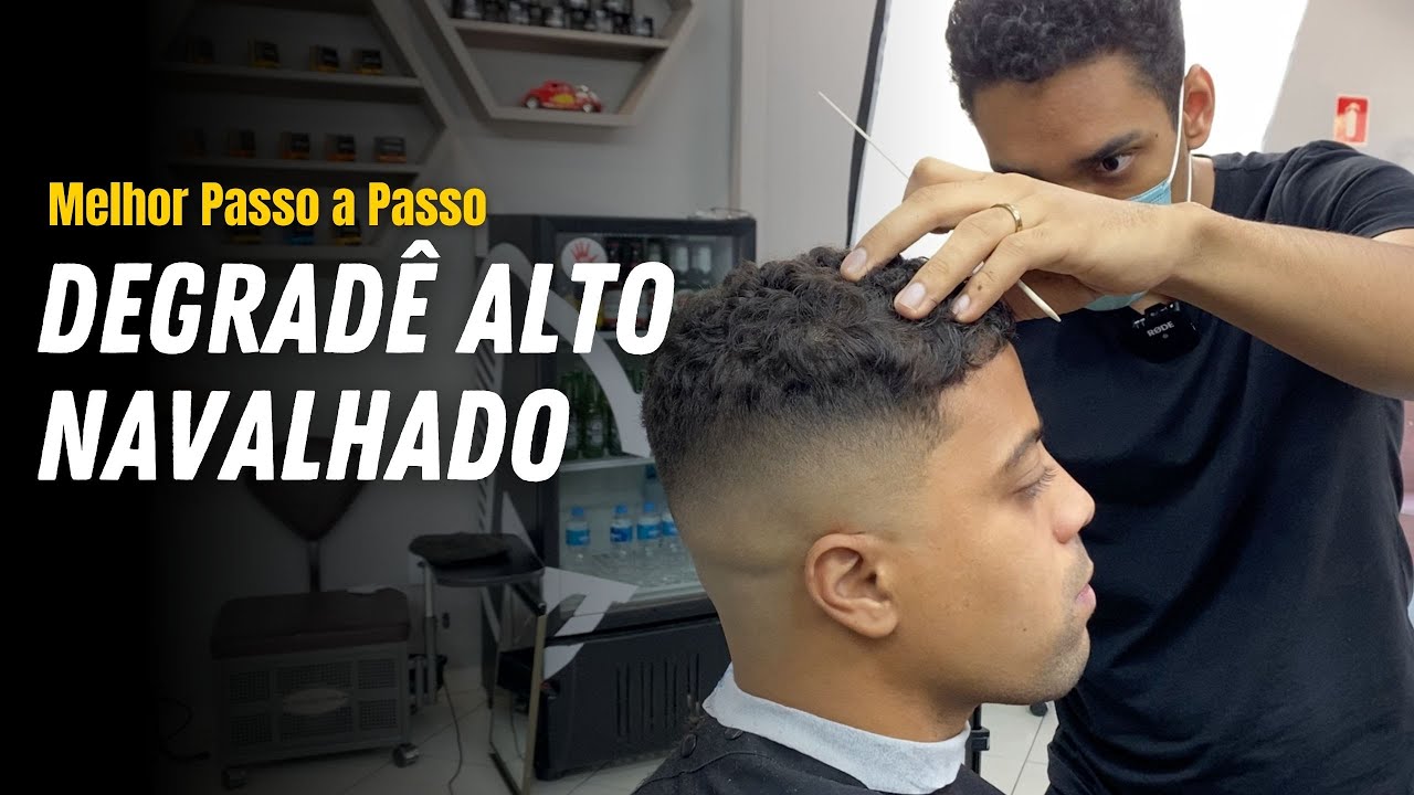 COMO FAZER DEGRADE NAVALHADO PASSO A PASSO | com Farley Santiago