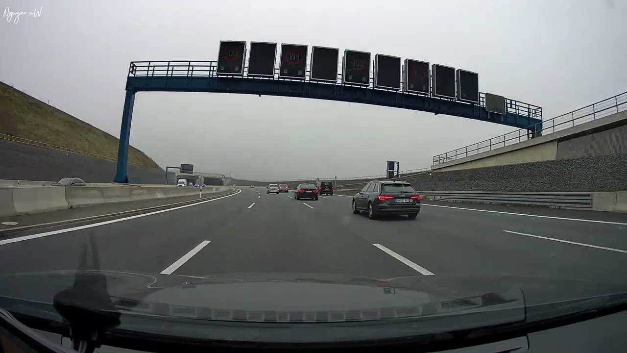 Autobahn Driving A 3 / Germany ( From Kreuz Biebelried to Dreieck Würzburg-West )