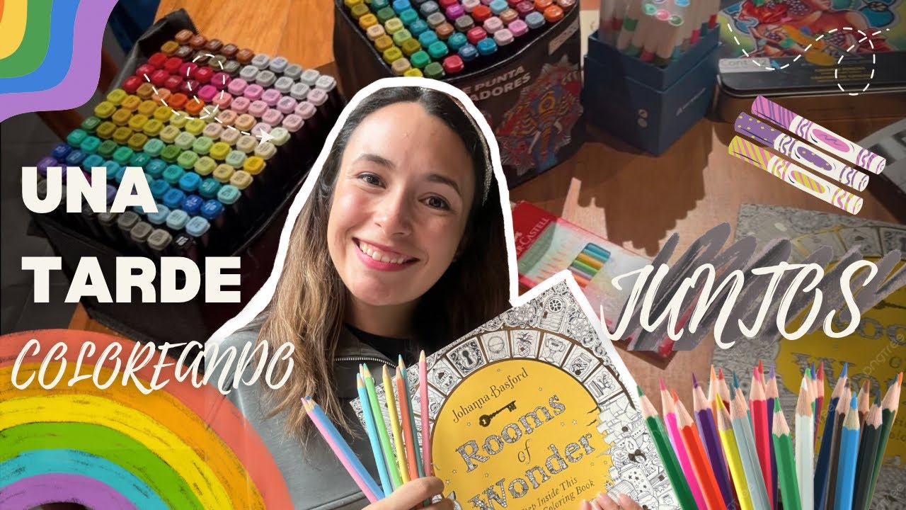 UNA TARDE COLOREANDO JUNTOS - COLOREANDO LIBRO DE JOHANNA BASFORD