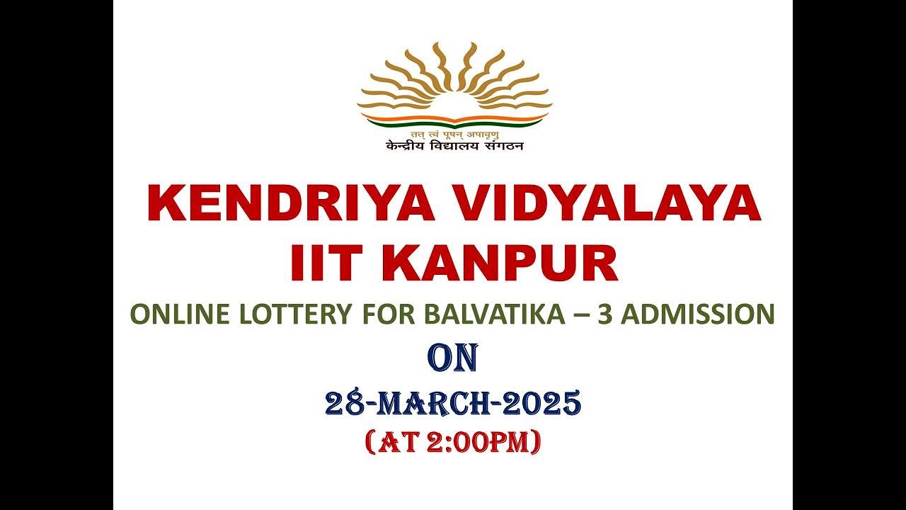 ONLINE LOTTERY FOR BALVATIKA-3 ADMISSION