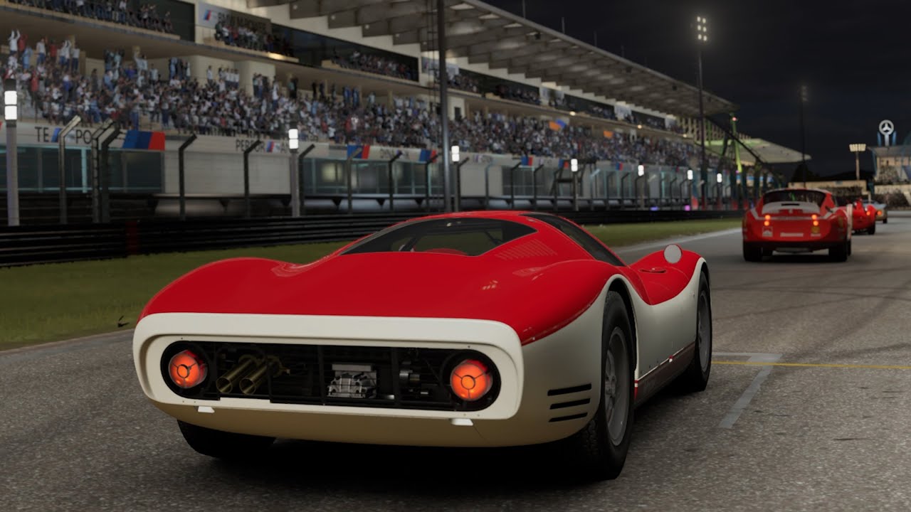 Forza Vintage Le Mans Sports Cars Multiplayer at N&uuml;rburgring by Night - POV with Logitech G923 Wheel