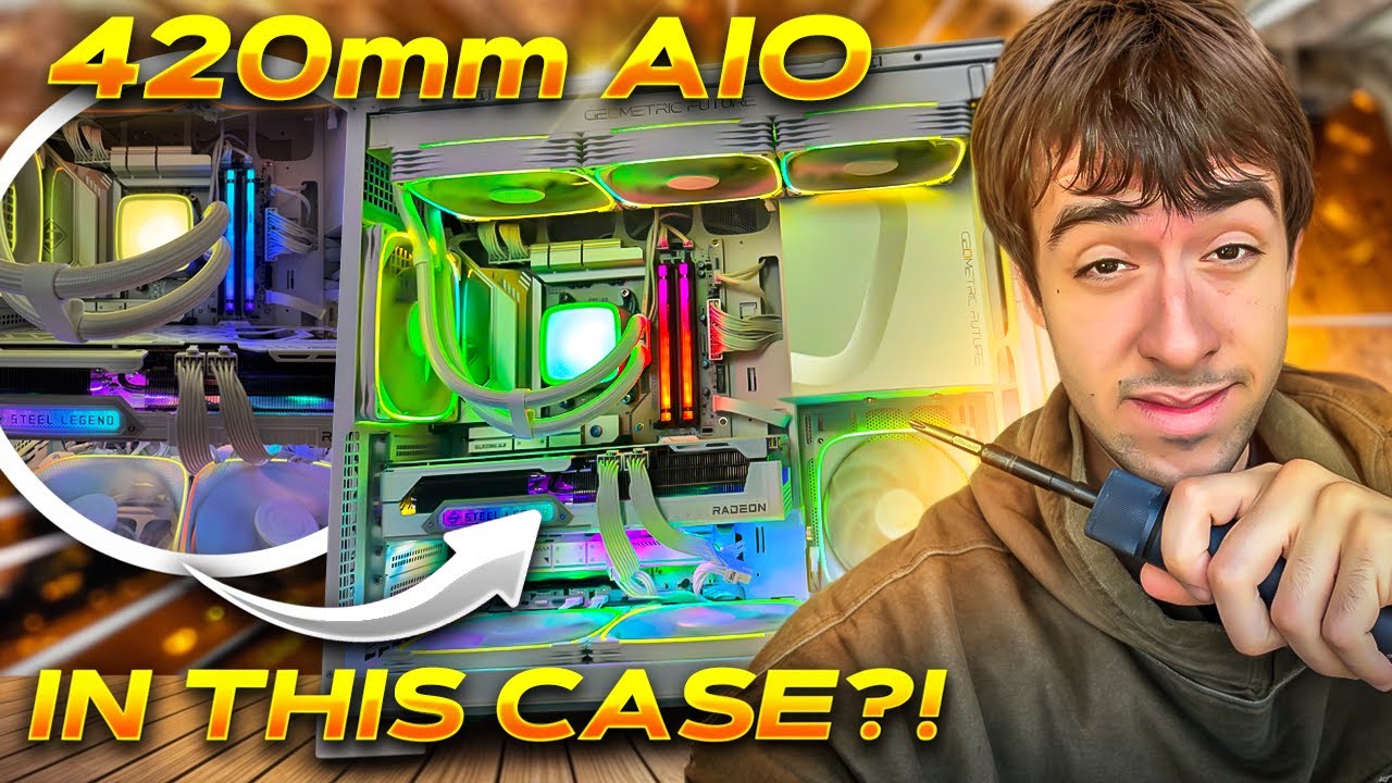 Geometric Future Model 5 Mesh + Eskimo Pro 42 AIO = Cold & Quiet Gaming PC (9800X3D + 9070 XT Build)