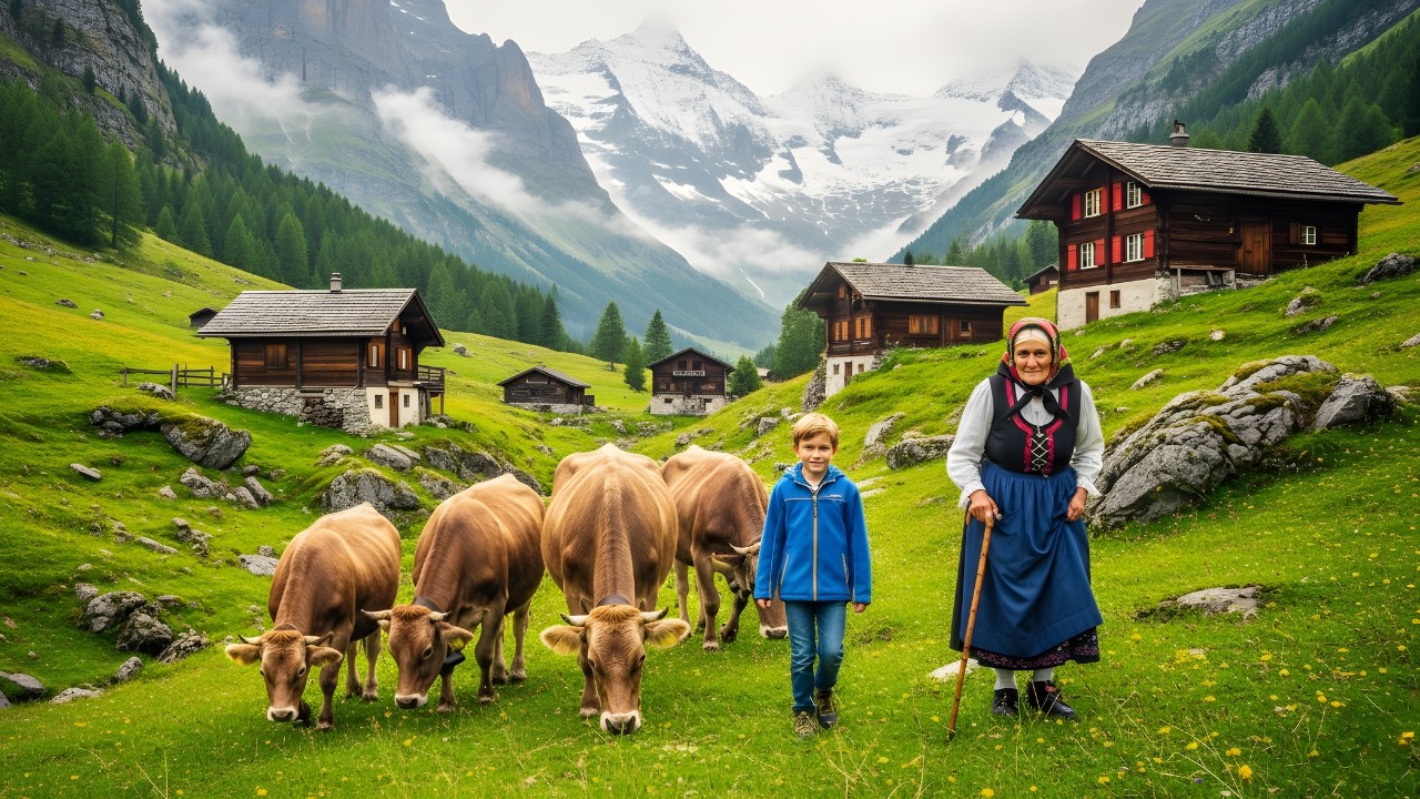 Switzerland’s Countryside: Life of Farmers in the Most Beautiful Alpine Landscapes