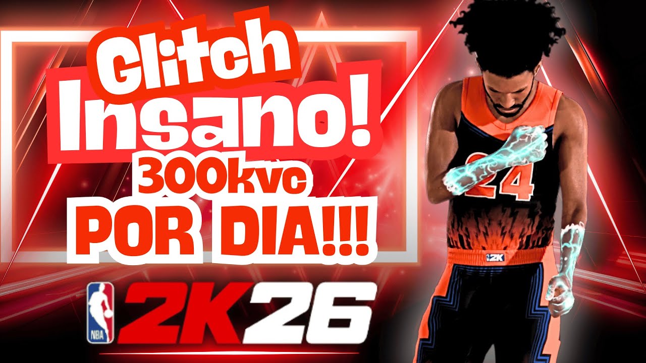 GLITCH ROUBADO! Como Ganhar 300.000 VC por Dia no NBA 2K26 &Eacute; POSS&Iacute;VEL?