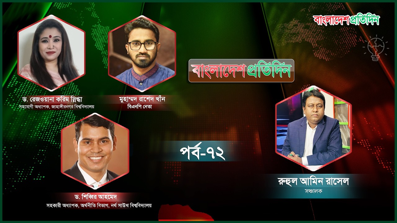 বাংলাদেশ প্রতিদিন | পর্ব-৭২| বিষয়: কতটা সতর্ক সরকার? Talk Show Live