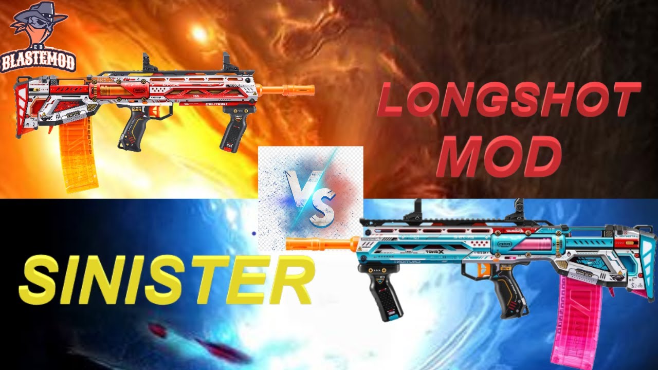 Revue de comparaison du x-shot pro long shot mod vs sinister