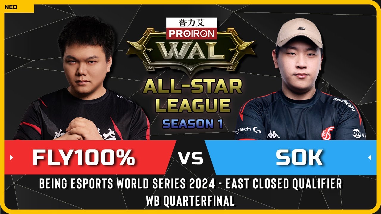 WC3 - [ORC] Fly100% vs Sok [HU] - WB Quarterfinal - Warcraft 3 All-Star League - S1 - M4
