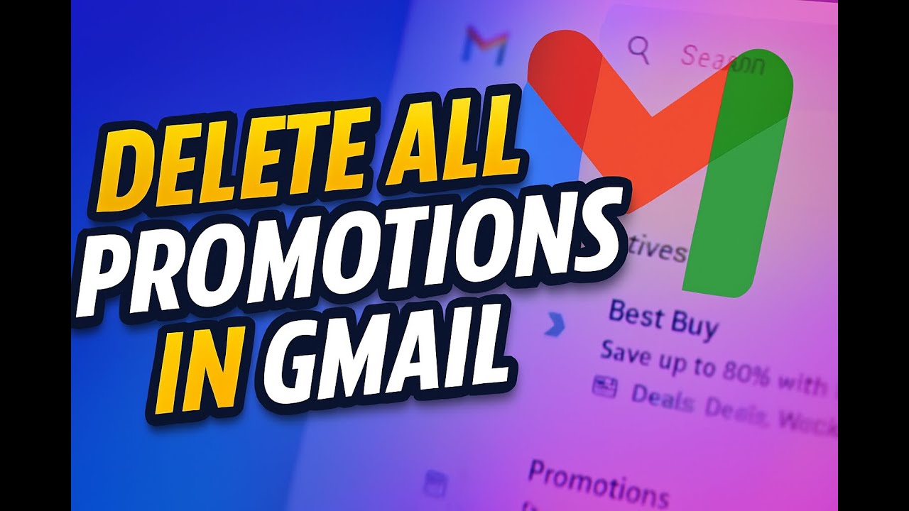 How to delete all promotions in Gmail