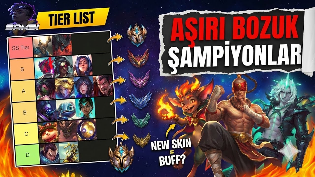 WİLD RİFT 7.0 META TİERLİST! BU ŞAMPİYONLARI OYNAYARAK CHALLENGER OL- Lol Wild Rift