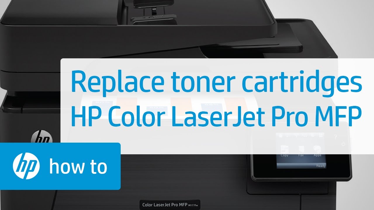 Replace the Toner Cartridges | HP Color LaserJet Pro MFP Printers | HP