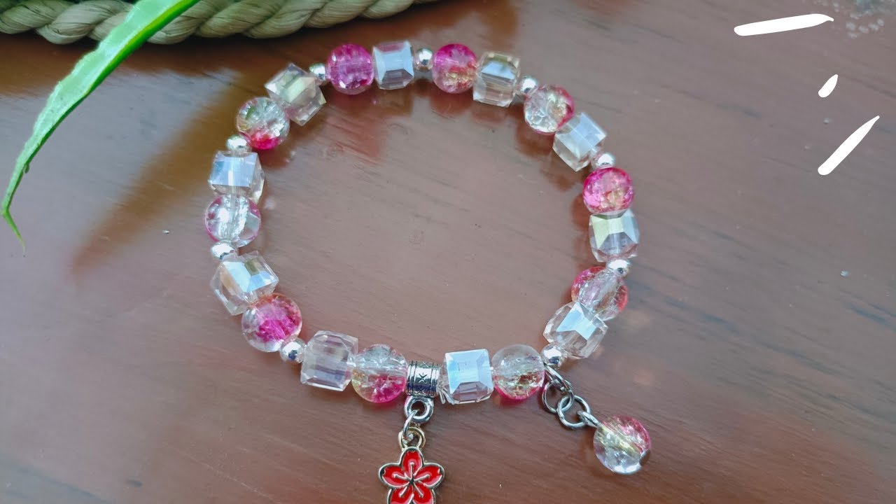 DIY / Cara Membuat Gelang Mote Kaca Yang Simpel Untuk Pemula