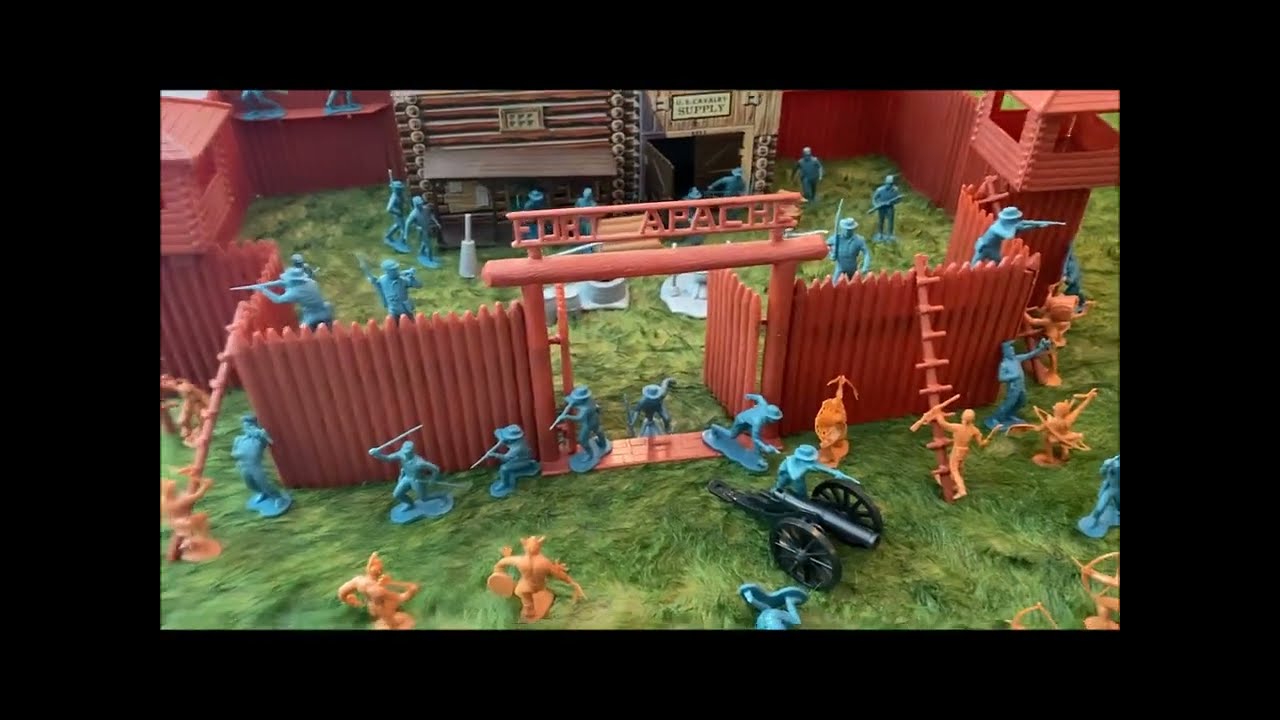 Игровой набор Marx Fort Apache Sears Heritage (около 1972 г.)