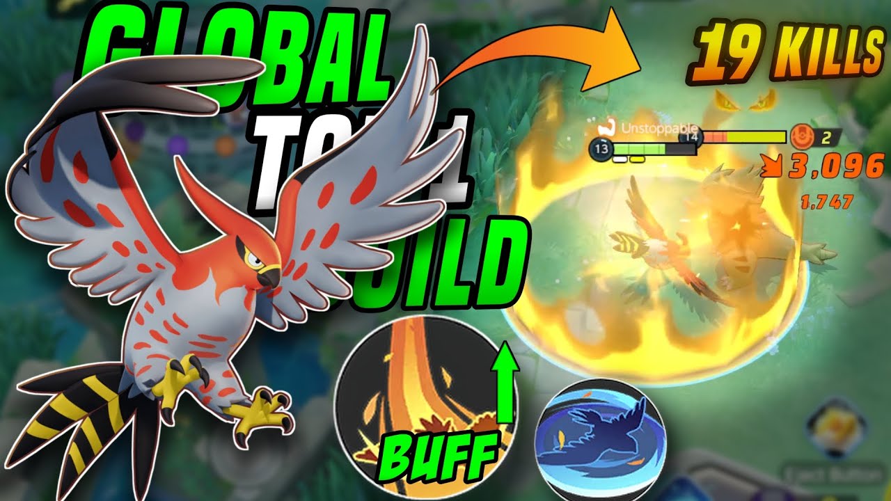New Global Top 1 Talonflame Build For Brave Bird! Insane Damage | Pokemon unite