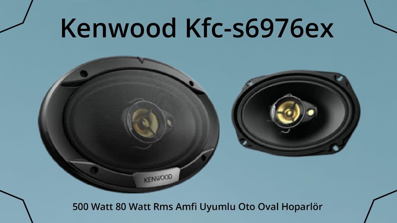 Kenwood Kfc-s6976ex 500 Watt 80 Watt Rms Amfi Uyumlu Oto Oval Hoparl&ouml;r