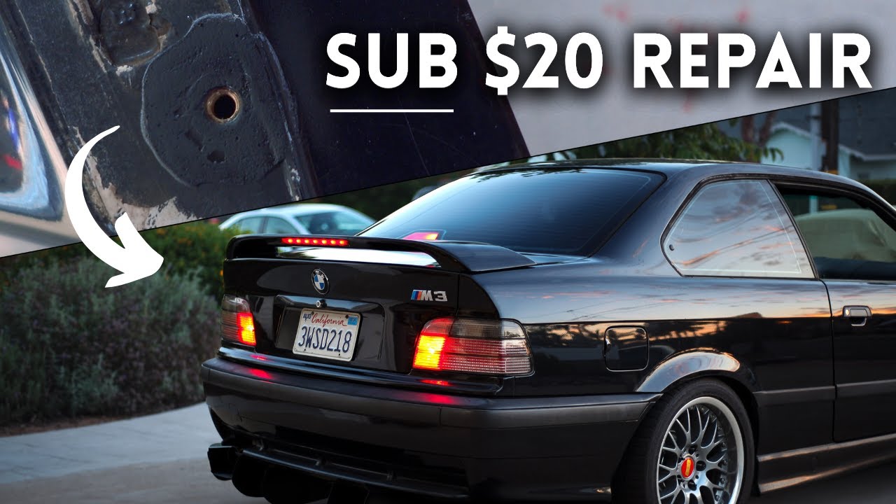 OEM E36 Wing Install | Wing Repair, Wiring, & Install Walkthrough | How To Guide