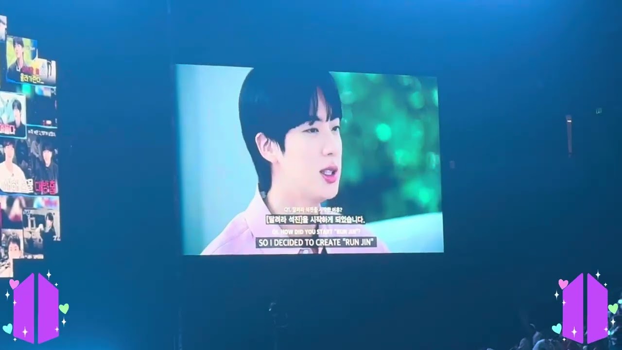 LIVE JIN @ TAMPA AMELIE 💜SURPRISE VIDEO MESSAGE 2 ARMY (END)💜DAY 1 - 7/26/25 #runseokjin_eptour #jin