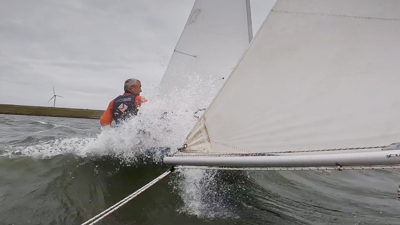 Laseren 30 kn wind Haringvliet