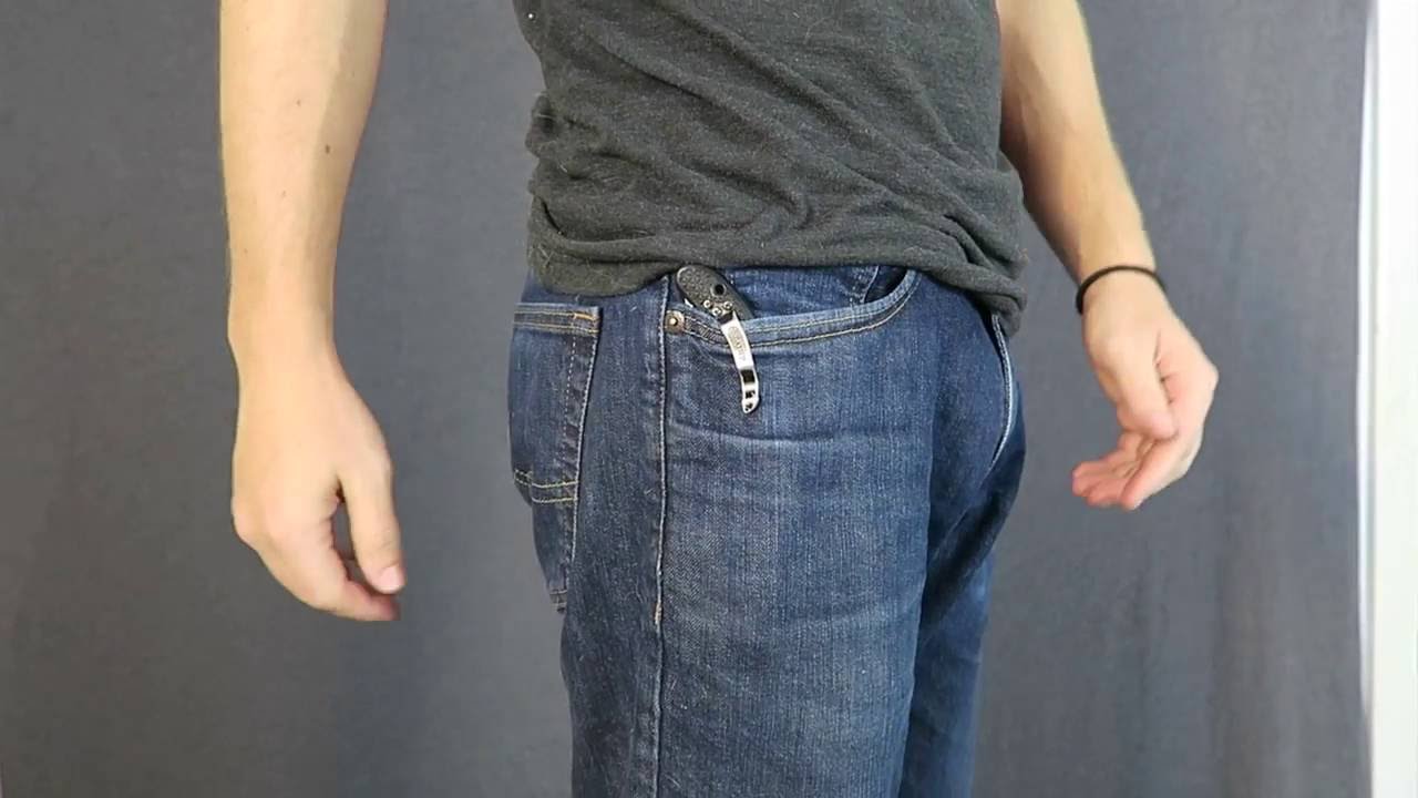 The best position for EDC knife pocket carry? Tip up or down - My choice