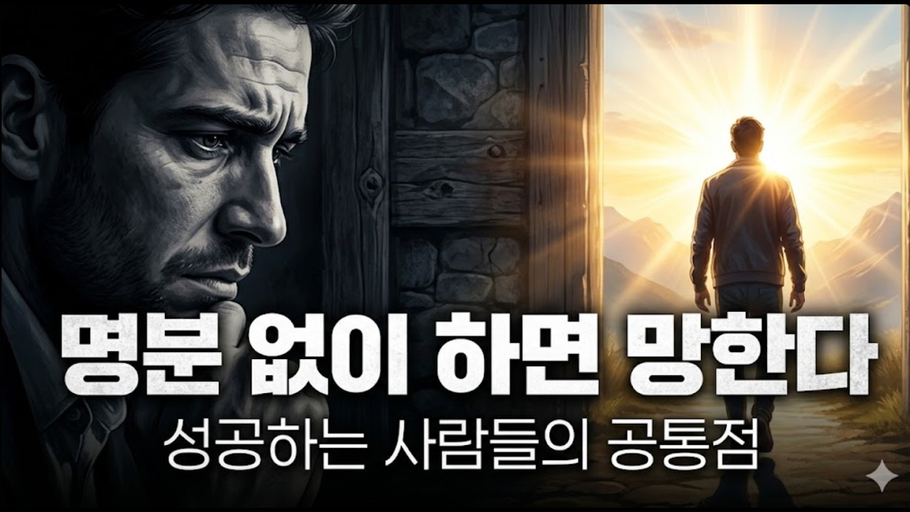 왜 어떤 일은 잘되고 어떤 일은 망할까? 명분의 법칙
