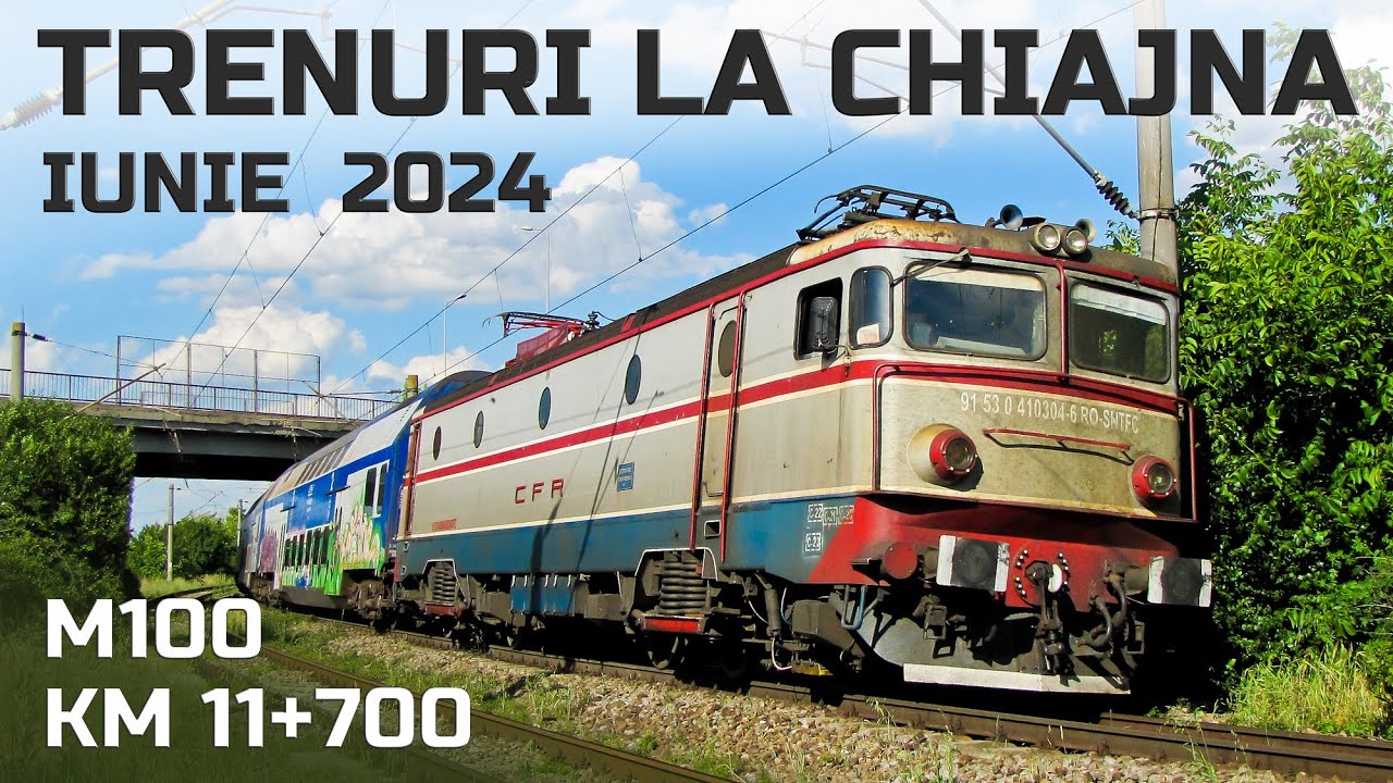 42 de trenuri la Chiajna pe M100-Summer Trainspotting near Bucharest-June Bahnverkehr