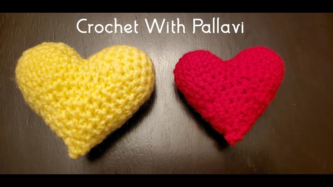 How to crochet 3d heart, easy beautiful 3d puffy heart in Hindi. कुरुसिया से 3D हार्ट शेप बनाएं.