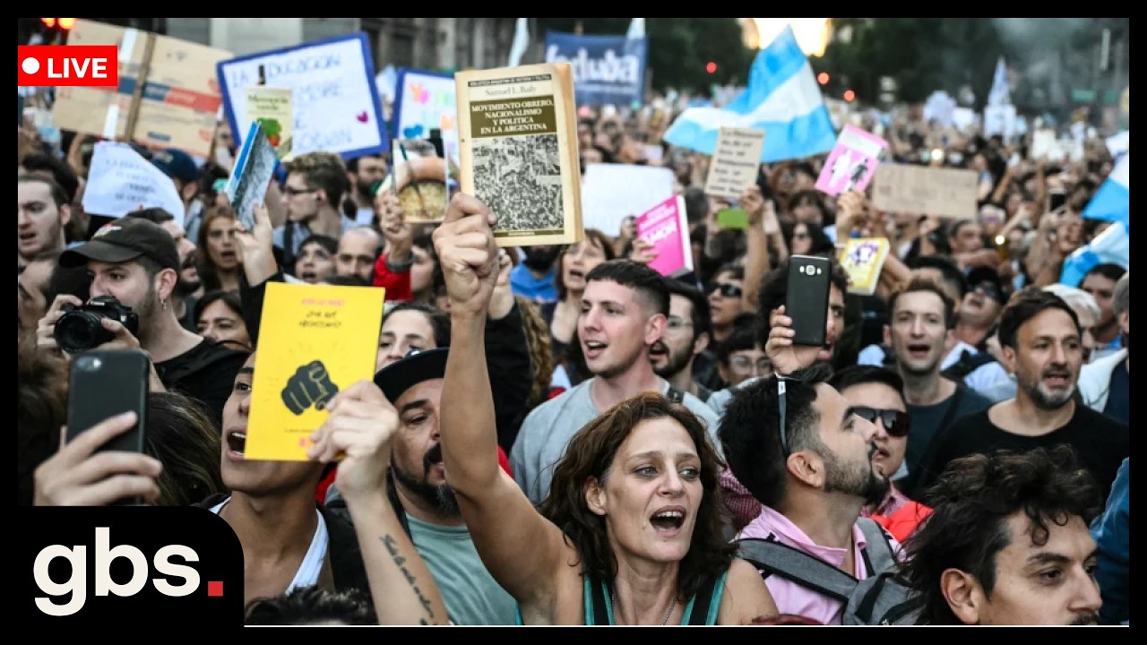 LIVE: Argentina University Protest Demands Higher Funding and Wages | AC13